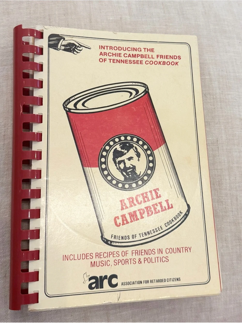 Vintage 1984 Archie Campbell Tennessee Cookbook. Southern | Country Music